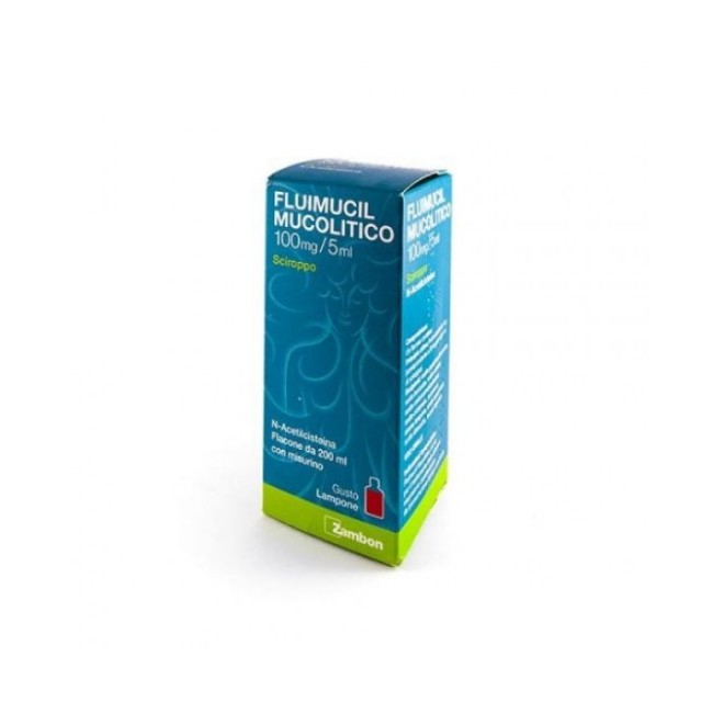 Zambon Fluimucil Sciroppo Mucolitico 100ml/5ml Flacone 200ml