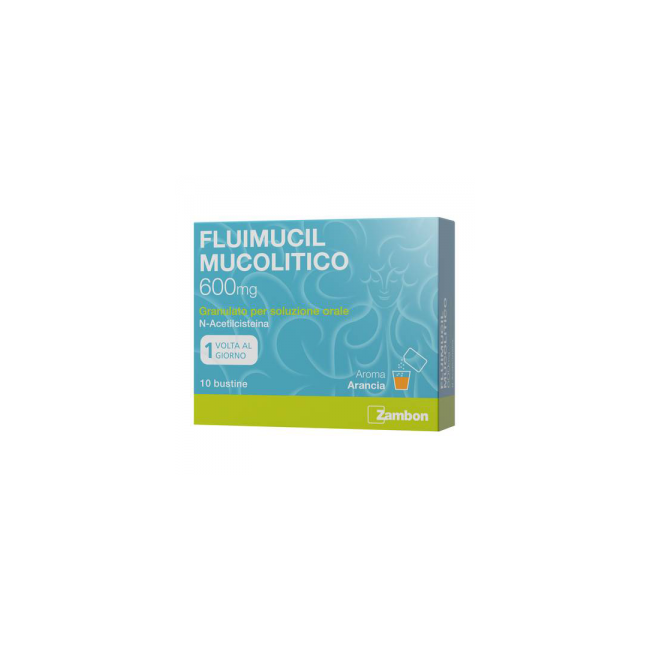 Fluimucil Mucolitico 10 bustine N-acetilcisteina 600 mg