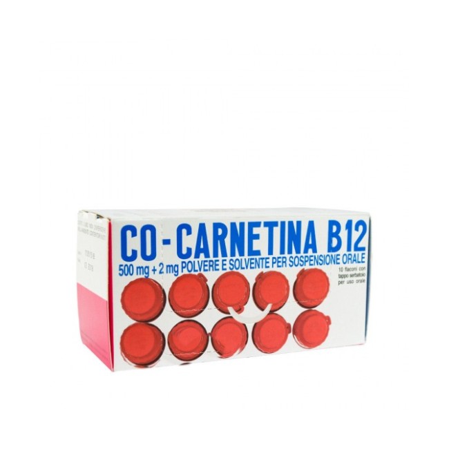 Co-Carnetin B12 500mg + 2mg Soluzione Orosolubile 10 Flaconcini 10ml