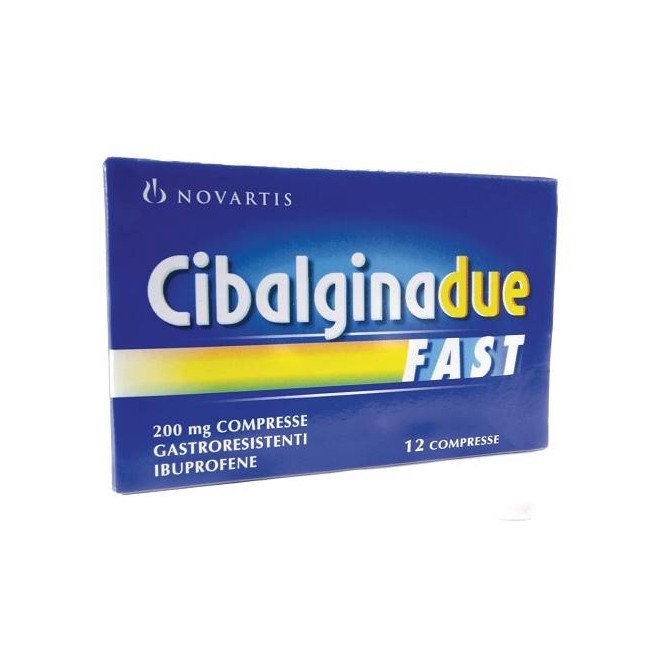 CIBALGINA DUE FAST*12CPR 200MG