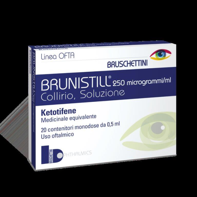 Brunistill Collirio Ketotifene 0,5ml 0,025mg 20 Monodose