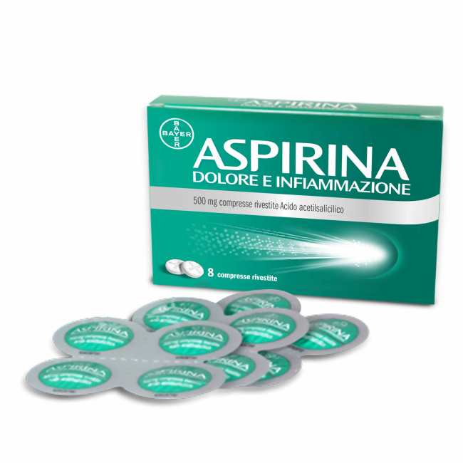 Bayer Aspirina Dolore E Infiammazione 500mg 8 Compresse Rivestite