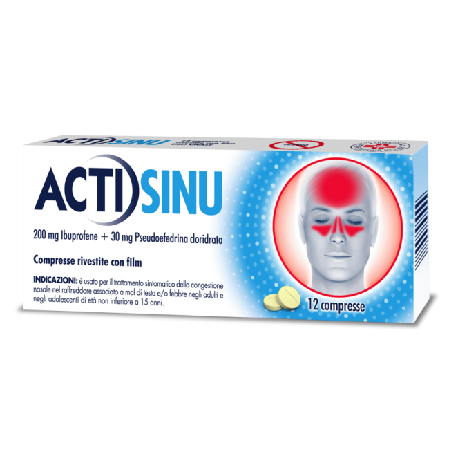 ACTISINU*12CPR 200MG+30MG