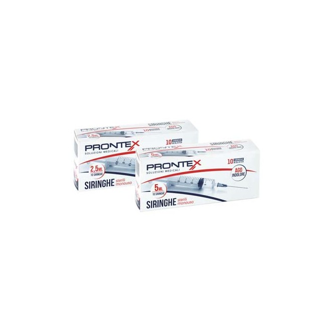 Safety Prontex Siringa 5ml Con Ago Indolore 10Pezzi