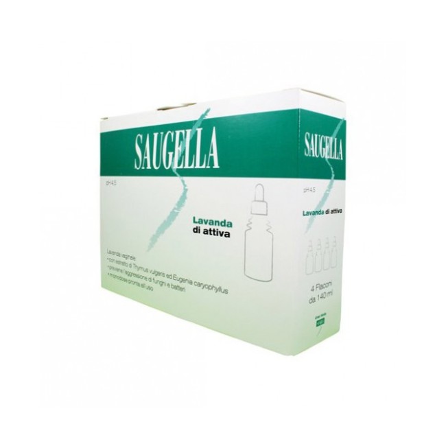 Rottapharm Saugella Lavanda Attiva Ph 4.5 Azione Antibatterica Antimicotica 4x140ml