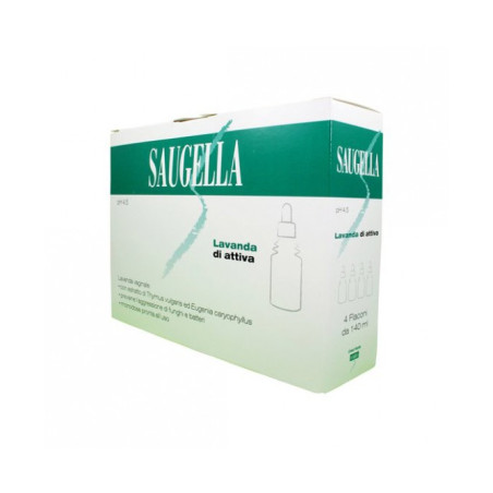 Rottapharm Saugella Lavanda Attiva Ph 4.5 Azione Antibatterica Antimicotica 4x140ml