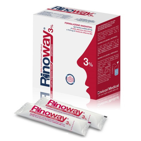 Envicon Medical Rinoway® 3% Sali Per Irrigazione Nasale Ipertonici Bustine