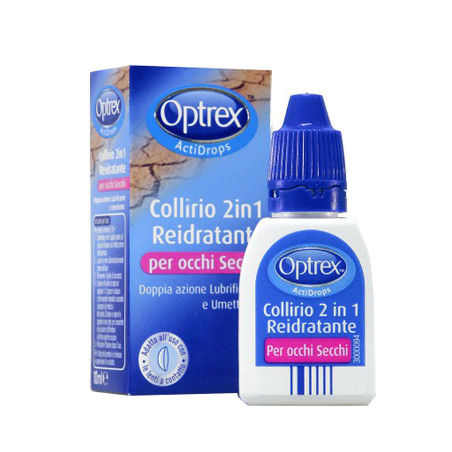 Optrex Actidrops Collirio 2in1 Reidratante Occhi Secchi E Irritatati 10ml