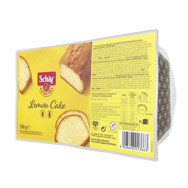 Schar Lemon Cake Torta Al Limone Senza Glutine 250g