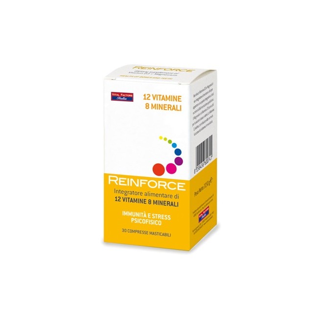 REINFORCE 12 VITAMINE + 8 MINERALI 30 COMPRESSE MASTICABILI