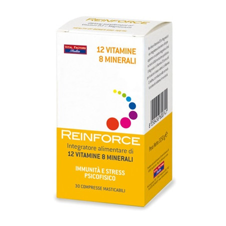 REINFORCE 12 VITAMINE + 8 MINERALI 30 COMPRESSE MASTICABILI