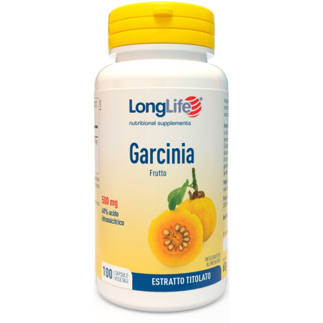 Longlife Garcina 60% 500mg Integratore Alimentare 100 Capsule