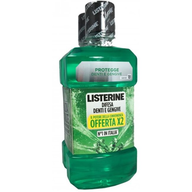 Listerine Difesa Denti E Gengive Collutorio 2 Confezioni 250ml