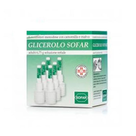 Glicerolo Sofar 6,75g Soluzione Rettale 6 Contenitori Monodose