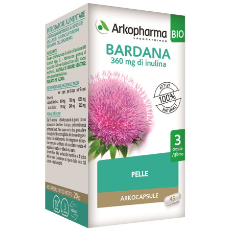 Arkpharma Bardana Arkocapsule Integratore Alimentare 45 Capsule