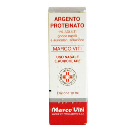 Argento Proteinato Marco Viti1% Gocce Nasali E Auricolari 10ml