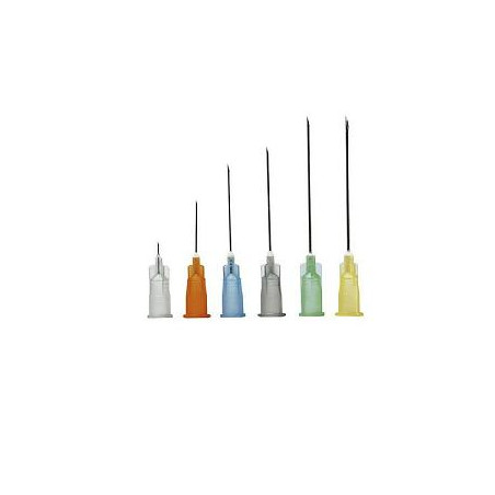 AGO STERILE PIC IN BLISTER SINGOLO CONO LUER LOCK GAUGE20 0,90X40MM CODICE COLORE GIALLO 100 PEZZI