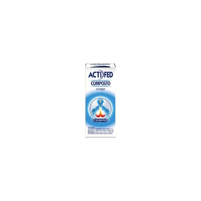 Actifed Composto Sciroppo Trattamento Sintomatico Della Tosse Flacone 100ml