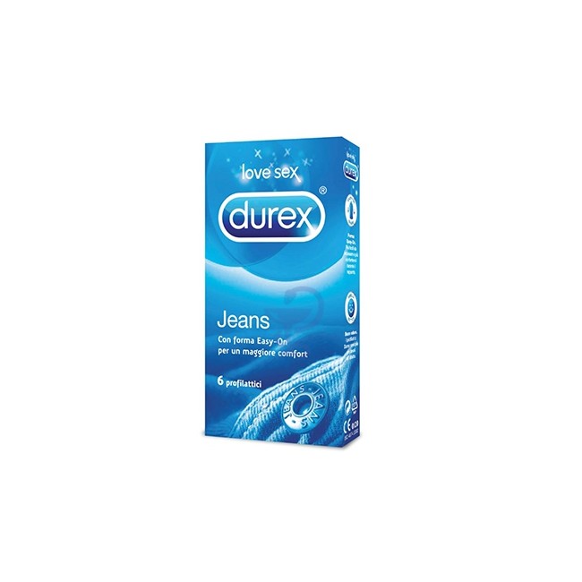 Durex Linea Classic Jeans Vestibilità Easy On Confezione con 6 Profilattici