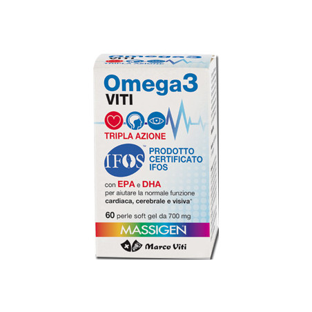 Confezione da 60 perle di Marco Viti Omega 3 tripla azione