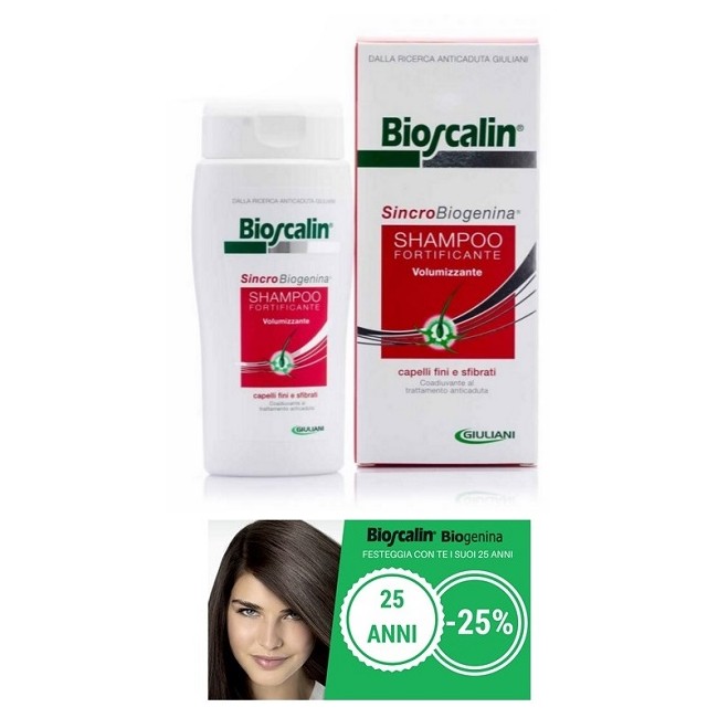 BIOSCALIN SINCROBIOGENINA SHAMPOO FORTIFICANTE VOLUMIZZANTE PRIMAVERA 200 ML