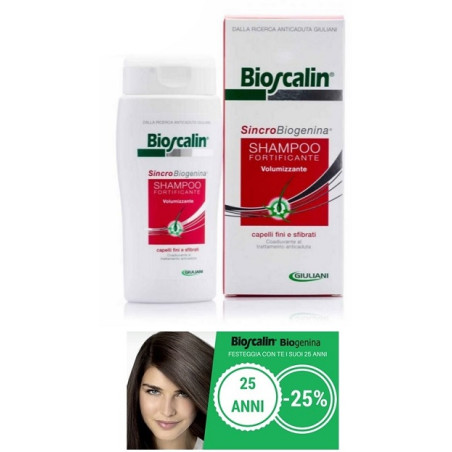 BIOSCALIN SINCROBIOGENINA SHAMPOO FORTIFICANTE VOLUMIZZANTE PRIMAVERA 200 ML