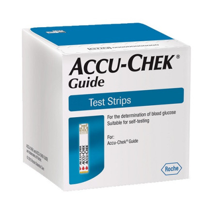 STRISCE MISURAZIONE GLICEMIA ACCU-CHEK GUIDE 25 PEZZI CONFEZIONE RETAIL