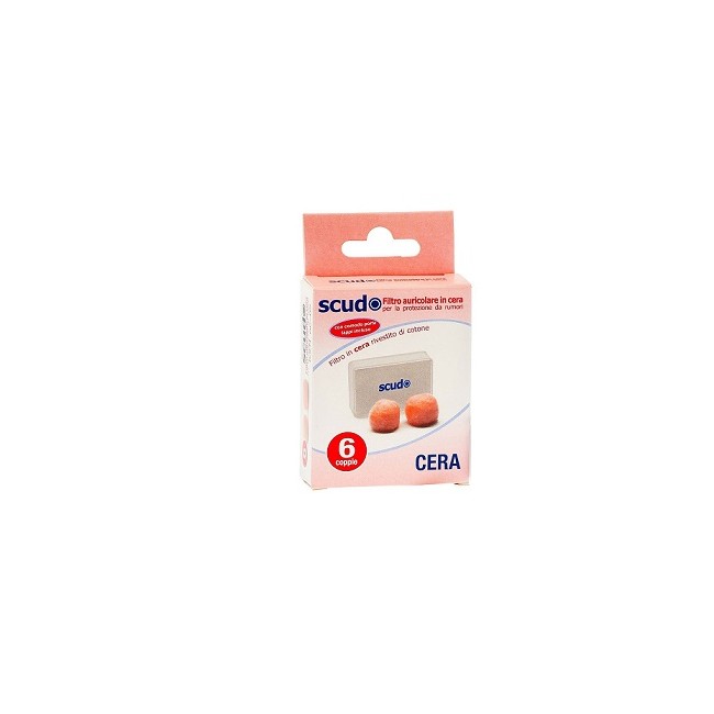 TAPPO AURICOLARE EARPLUG SCUDO IN CERA 6 COPPIE 12 PEZZI ARTICOLO 7EN081