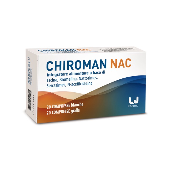 CHIROMAN NAC 20 COMPRESSE BIANCHE + 20 COMPRESSE GIALLE