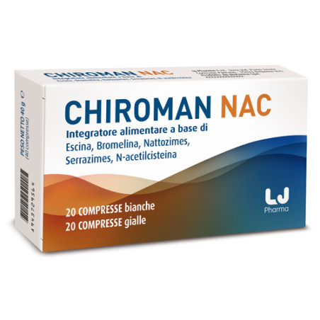 CHIROMAN NAC 20 COMPRESSE BIANCHE + 20 COMPRESSE GIALLE