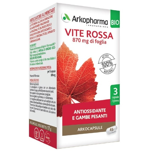 ARKO CAPSULE VITE ROSSA BIO 45 CAPSULE