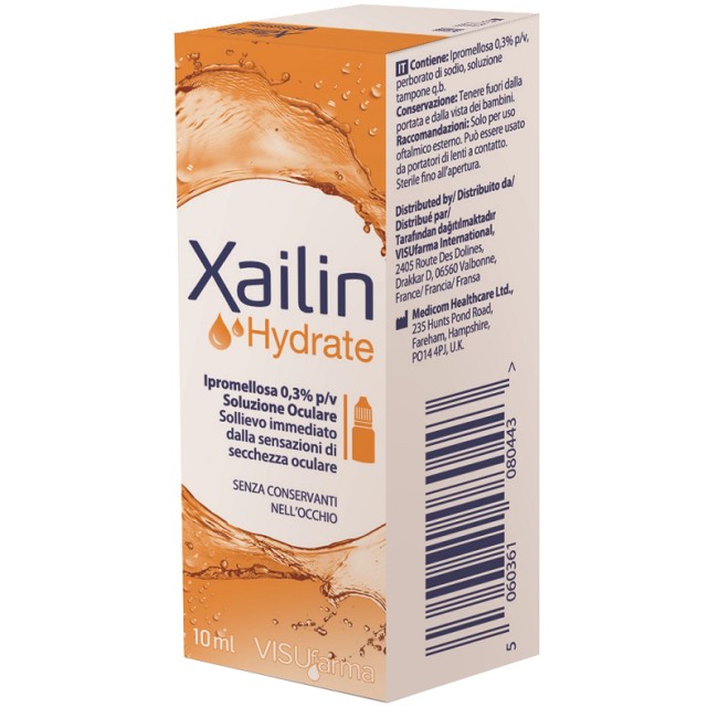 XAILIN HYDRATE GOCCE OCULARI IPROMELLOSA 0,3% FLACONE MULTIDOSE 10 ML