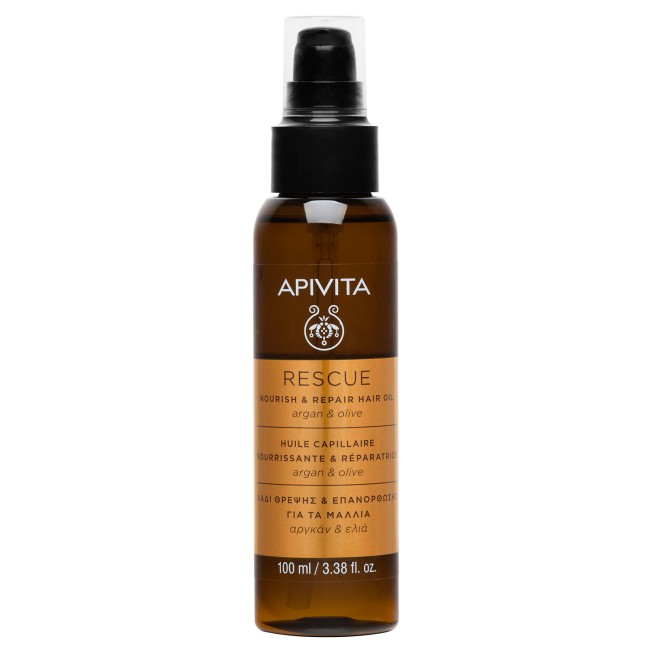 APIVITA RESCUE HAIR OIL ARGAN E OLIVE 100 ML