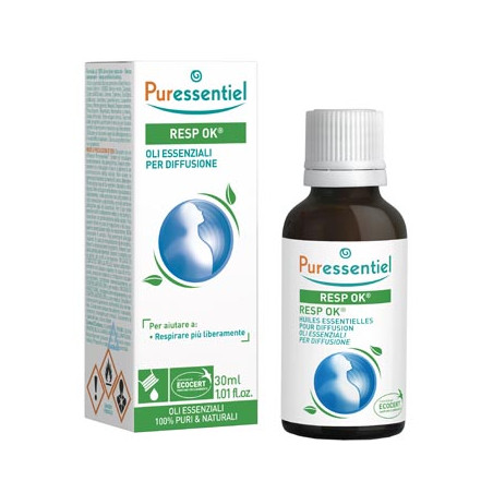 MISCELA RESP OK OLI ESSENZIALI PER DIFFUSIONE 30 ML PURESSENTIEL ECOCERT