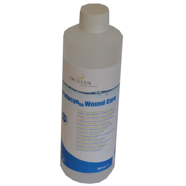 MEDICAZIONE STERILE SOLUZIONE SUPEROSSIDATA PER DETERSIONE FERITE MICRODACYN 60 WOUNDCARE 500 ML 1 PEZZO