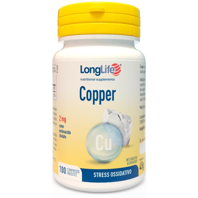 LONGLIFE COPPER 2 MG 100 COMPRESSE