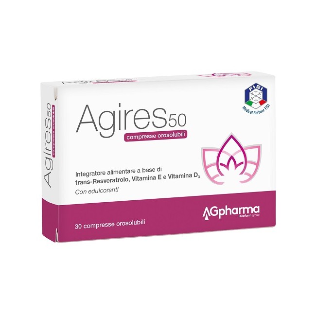 AGIRES 50 30 COMPRESSE OROSOLUBILI SCATOLA 5,4 G