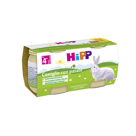 HIPP OMOGENEIZZATO CONIGLIO CON PATATE 2X80 G