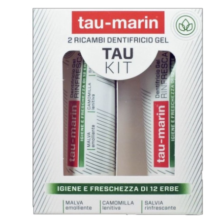 TAU MARIN DENTIFRICIO RINFRESCANTE RICARICA TAU KIT 2X20ML