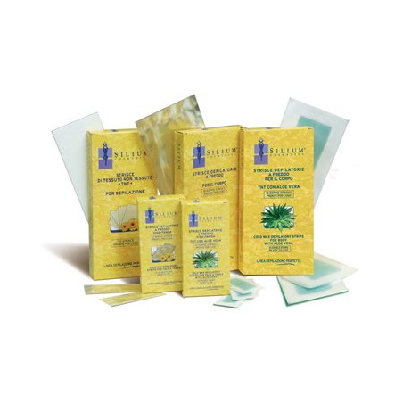 SILIUM STRISCE DEPILATORIE CORPO TESSUTO NON TESSUTO ALOE