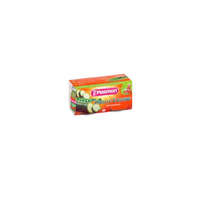 PLASMON OMOGENEIZZATO PISELLI ZUCCHINE 80 G X 2 PEZZI