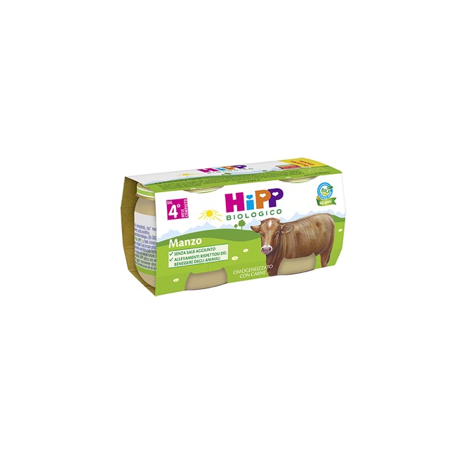 HIPP BIO HIPP BIO OMOGENEIZZATO MANZO 2X80 G