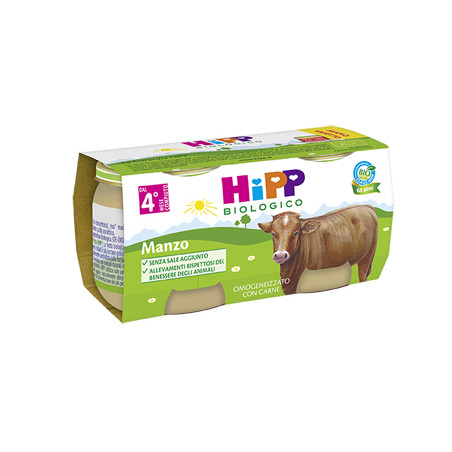 HIPP BIO HIPP BIO OMOGENEIZZATO MANZO 2X80 G