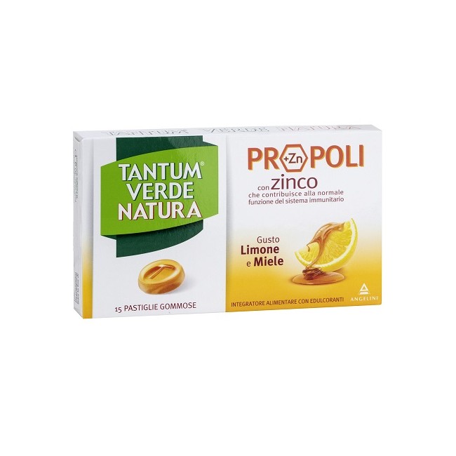 TANTUM VERDE NATURA 15 PASTIGLIE GOMMOSE LIMONE & MIELE