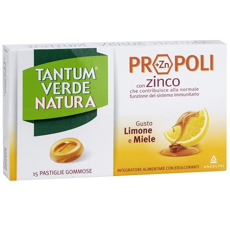 TANTUM VERDE NATURA 15 PASTIGLIE GOMMOSE LIMONE & MIELE