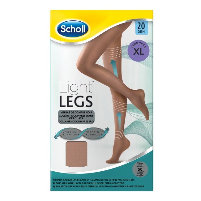 SCHOLL LIGHTLEGS 20 DENARI TAGLIA XL COLORE NUDE 1 PAIO