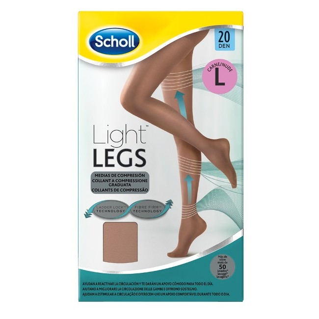 SCHOLL LIGHTLEGS 20 DENARI TAGLIA L COLORE NUDE 1 PAIO