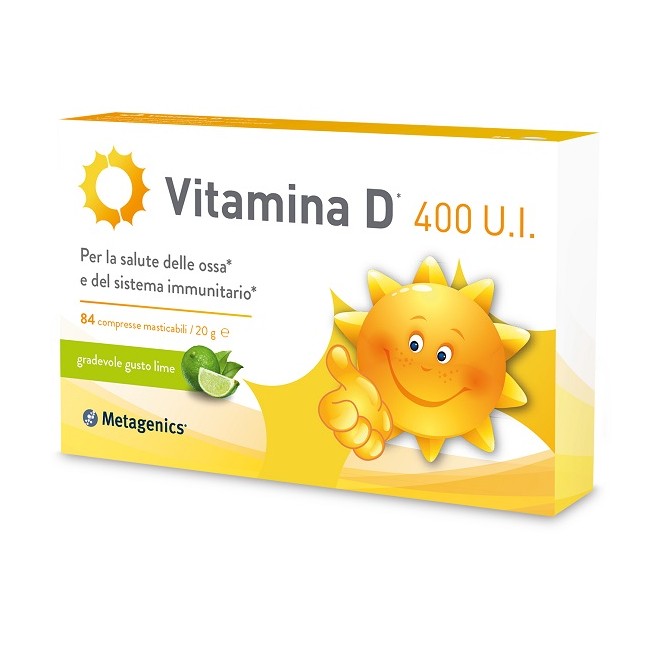  Metagenics Vitamina D 400 U.I.  84 Compresse Masticabili