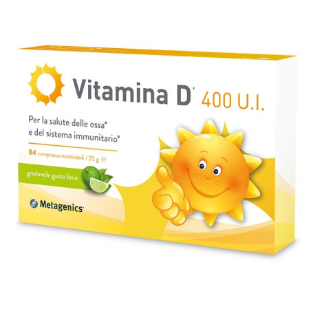  Metagenics Vitamina D 400 U.I.  84 Compresse Masticabili