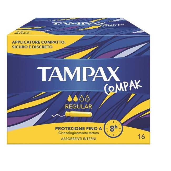 TAMPAX COMPAK REGULAR 16 PEZZI